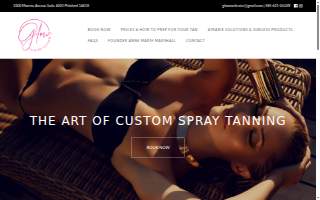 Glow Sunless Tanning website
