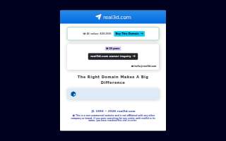 Real3D website