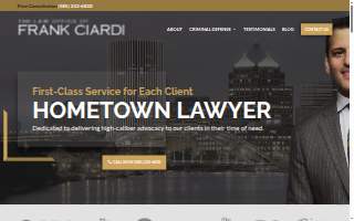The Law Office of Frank Ciardi website