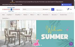 Bayshore Furniture & Mattress website