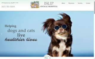 Islip Animal Hospital website