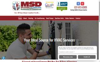 MSD Heating & Cooling, Inc of Islip website