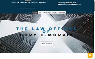 The Law Offices of Cory H. Morris website