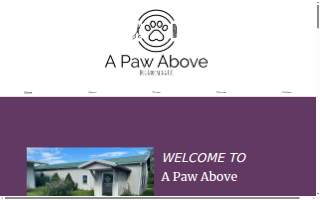 A Paw Above Dog Grooming LLC website