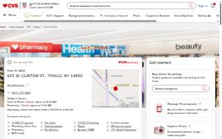 CVS Pharmacy website