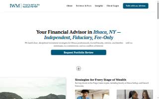 Ithaca Wealth Management website