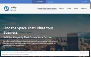 Lama Commercial Real Estate website