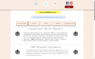 Community Music Project website