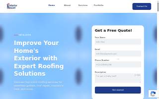 Exterior Rescue website