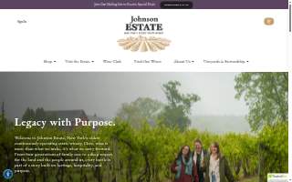 Johnson Estate Winery of Jamestown website