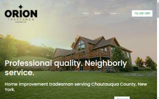 Orion Tradesmen website