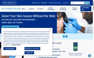 Schweiger Dermatology Group - Jamestown website
