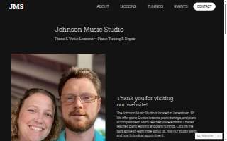 The Johnson Music Studio website
