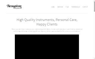 Acousticon Hearing Aid Center website