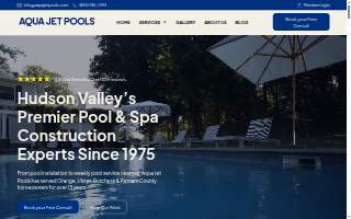 Aqua Jet Pools & Spas website