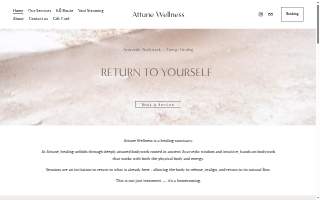 Attune Wellness / Ayurvedic Treatment + Massage website