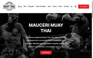 Mauceri Muay Thai website