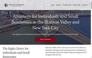 Miller & Kahn, Attorneys at Law website