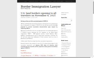 Border Immigration Lawyer website