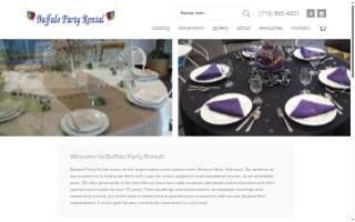 Buffalo Party Rental website