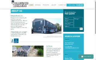 Collegiate Builders Inc. website