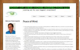 Point of View Home Inspection LLC website