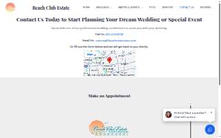 Beach Club Estate website