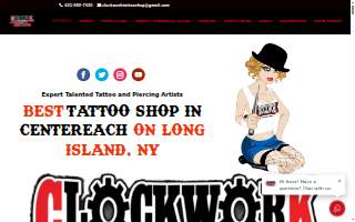 Clockwork Custom Tattoo website