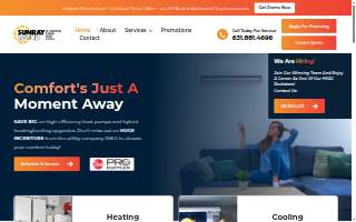 Sunray Services - Air Conditioning and Heating website