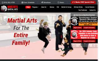 Bustos Martial Arts website