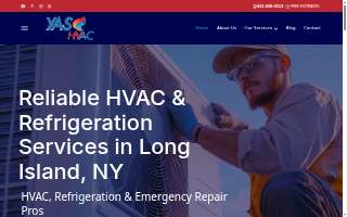 Yas Hvac Corporation of Lake Ronkonkoma website