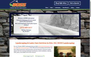 Boss Landscaping of Lancaster website