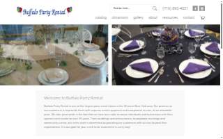 Buffalo Party Rental website