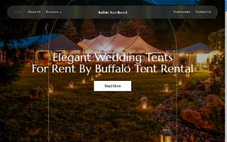 Buffalo Tent Rental website