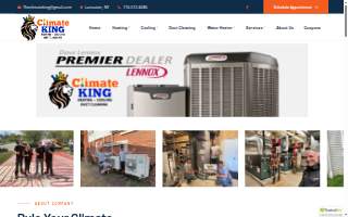 Climate King, Heating, Cooling & Duct Cleaning - Lancaster website