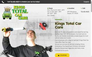 Kings Total Car Care website