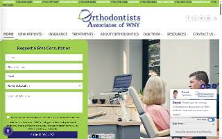 Orthodontists Associates of Western New York website