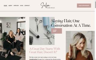 Salon On the Avenue website