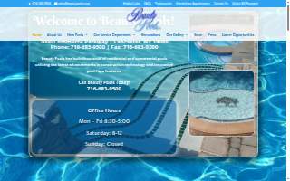 The Beauty Pools Store website