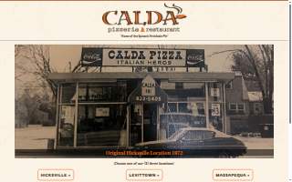 Calda Pizzeria & Restaurant website
