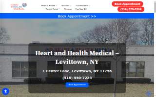 Heart and Health Medical of Levittown website