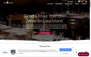 wineUdesign of Levittown website