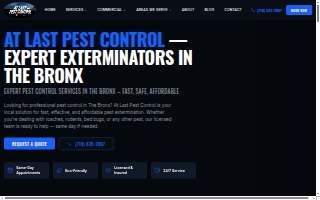 At Last Pest Control of Lindenhurst website