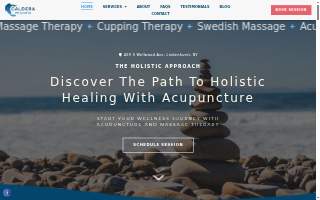 Caldera Wellness - Acupuncture & Massage Therapy website