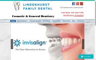 Lindenhurst Family Dental website