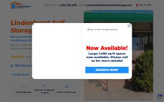 Lindenhurst Self Storage website