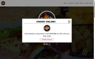 Pecaditos fast food website
