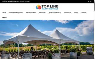 Top Line Party Rentals of Lindenhurst website