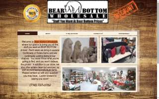 Bear Bottom Wholesale website