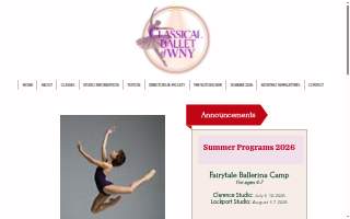Classical Ballet of wny formerly Lockport City Ballet website